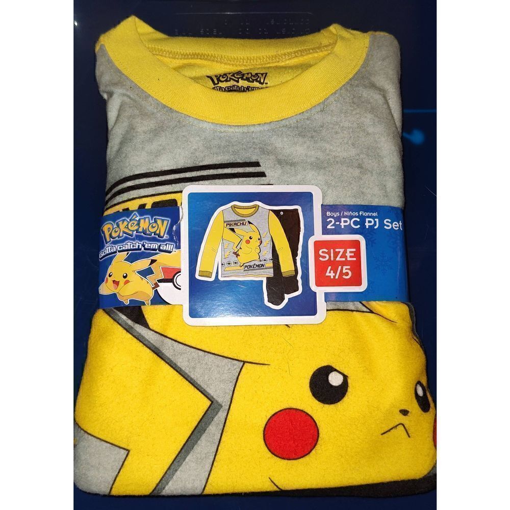 NEW Pokemon 2-piece pj pajama set. Size 4/5.